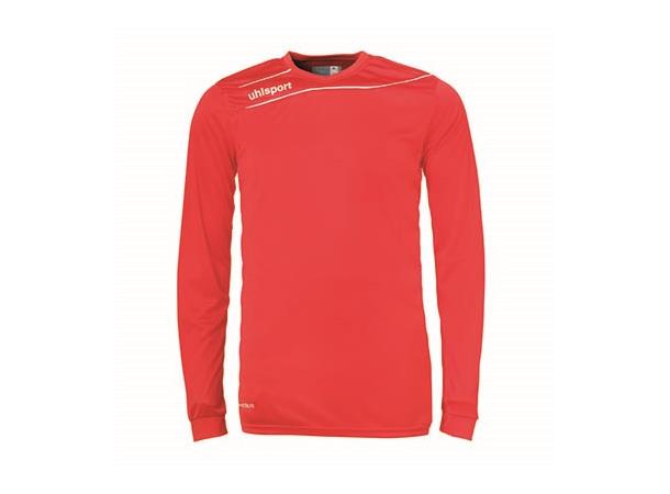 Uhlsport Stream Shirt Ls Rød/Hvit 116 Teknisk spilletrøye