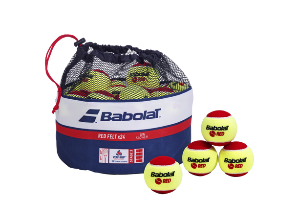 Babolat Red Felt - 24 Tennisballer Tennisballer - Bag m/24 baller - Steg 3
