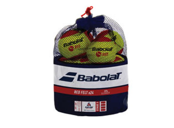 Babolat Red Felt - 24 Tennisballer Tennisballer - Bag m/24 baller - Steg 3