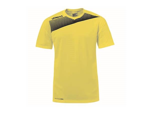 Uhlsport Liga Shirt SS gul/sort L Teknisk spilletrøye m/kort erm