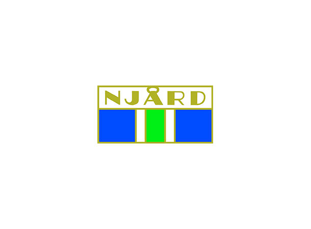 Logo Njård Liten Gull/Blå/Grønn